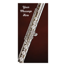 Flute Flautist Musician Photo Card
