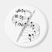 Flute Fridge Magnet