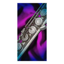 Flute or Flautist Musician Photo Card