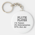 Flute Player Hot Air Keychain