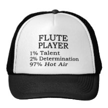 Flute Player Hot Air Trucker Hat