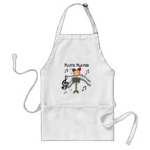 Flute Player T-shirts and Gifts Aprons