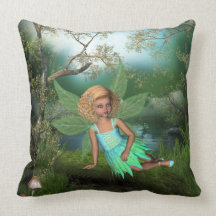 Flutter Fairy Child American MoJo Pillow