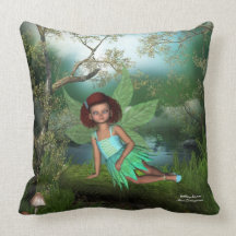 Flutter Fairy Child American MoJo Pillow