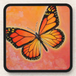 Fluttering Monarch Butterfly coasters