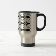 Fly Bulls-eye Pattern Mugs