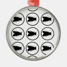 Fly Bulls-eye Pattern Ornaments