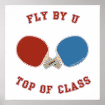 Fly By Ping Pong Posters