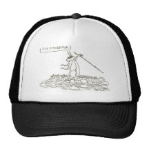 Fly fisherman. mesh hat