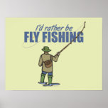 Fly Fishing in Waders Print