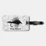 Fly Fishing lure to Personalize Tag For Bags