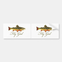 Fly Fishing Women Bumper Sticker