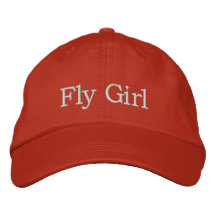 Fly Girl Embroidered Baseball Caps