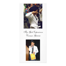 fly girls book mark customized rack card