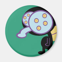Fly graphic cartoon refrigerator magnet