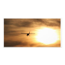 Fly Into The Sunset Custom Photo Card