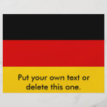 Flyer with Flag of  Germany