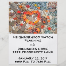 Flyers Neighbourhood Watch Planning Design Your Ow
