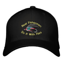 Flyfishing Embroidered Cap Embroidered Baseball Caps