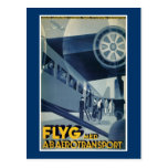 Flyg Med A-B Aerotransport Postcard