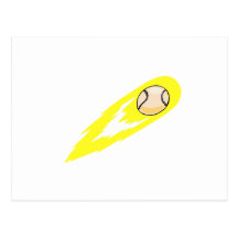 Flying Baseball Post Cards