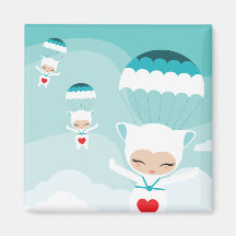 flying bubillinas fridge magnets