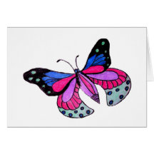 Flying Butterfly Greeting Card