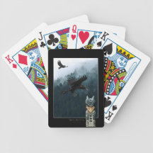 Flying Crows & Totem Pole Haida Pack Playing Cards
