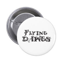 Flying Dawgs Logo Black Button