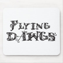 Flying Dawgs Logo Black Mouse Mat