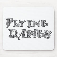 Flying Dawgs Logo Grey Mousepads