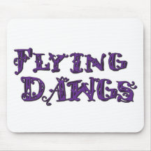 Flying Dawgs Logo Purple Mouse Mat