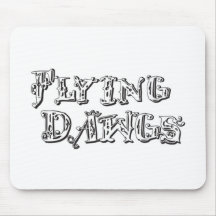 Flying Dawgs Logo White Mouse Pad