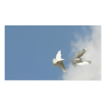 Flying doves business card templates
