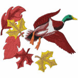 Flying Duck and Fall Leaves Hoody