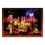 Flying Fish Fancy  - Good Health Greeting Card