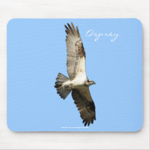 Flying Fish Hawk (Osprey) Wildlife Mousepad