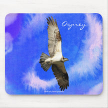 Flying Fish Hawk (Osprey) Wildlife Mousepad