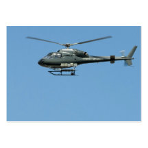 Flying helicopter business card template