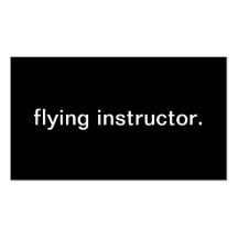Flying Instructor Business Card Template