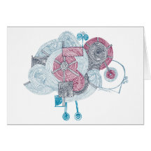 Flying Machine Bland Note Card