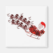 Flying Monkey Santa Refrigerator Magnets