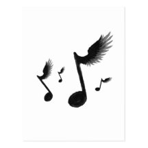 Flying Notes Postcards