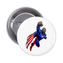 Flying Obama Button