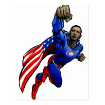 Flying Obama Post Cards
