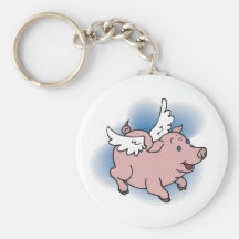 Flying Pig Keychains