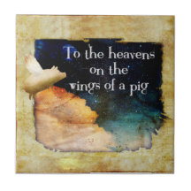 flying pig tile