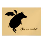 Flying piggy announcement