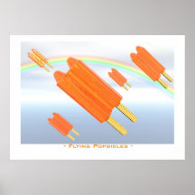 Flying popsicles print