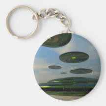 Flying Saucer Fleet Keychain